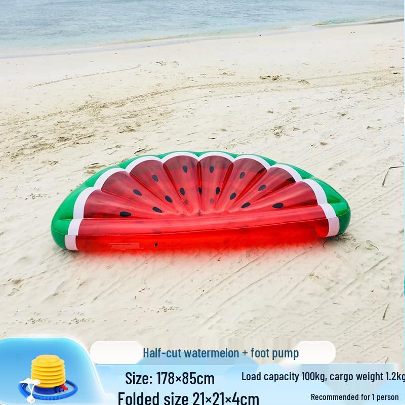 Inflatable Pineapple Cactus Watermelon Pizza Rainbow Pool Float Set