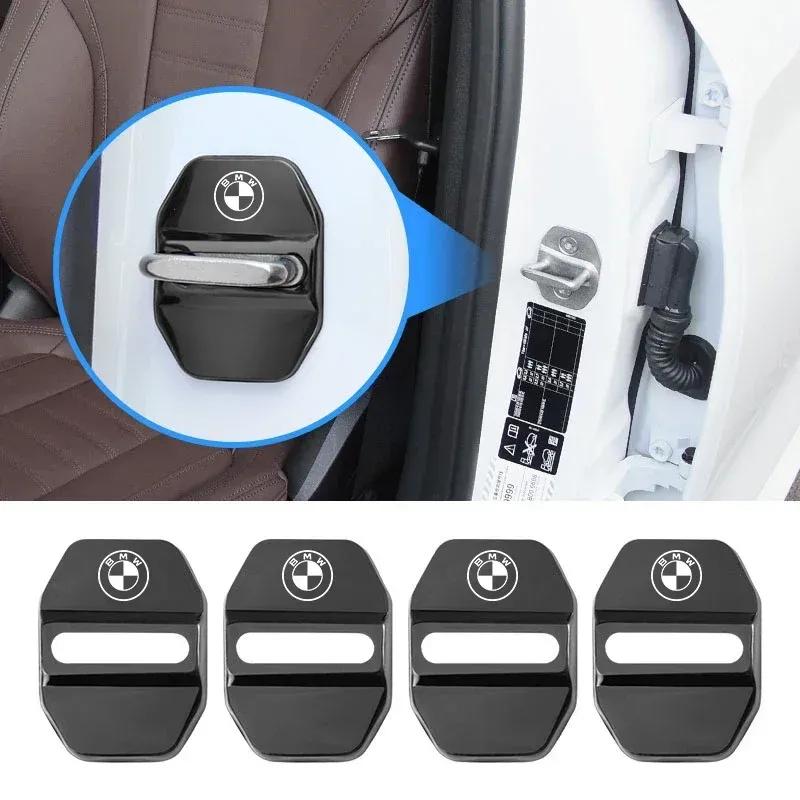 For BMW E46 E90 E60 F30 F10 E39 E36 F20 G30 G20 E87 E92 E91 E30 4Pcs Car Door Lock Buckle Protective Covers Zinc Alloy Cover