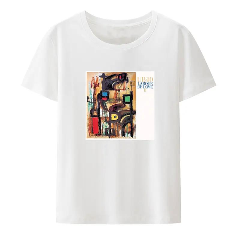 Classic Retro UB40 Reggae Pop Band Print T Shirt UnisexShort Sleeve Humor Leisure Camisetas Novelty Creative Y2k Streetwear