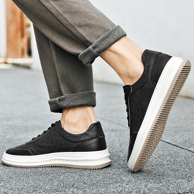 Модные мужские кроссовки из натуральной кожи, мужская вулканизированная обувь, высококачественные дизайнерские кроссовки Tenis Masculino, универсальная обувь для скейтбординга