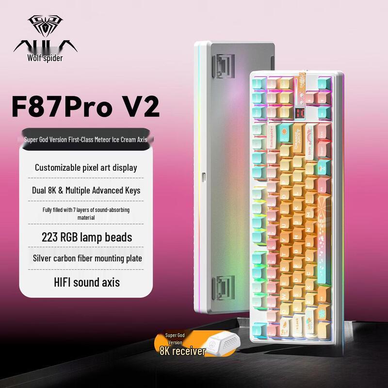 AULA F87 Pro V2 Wireless Mechanical Keyboard