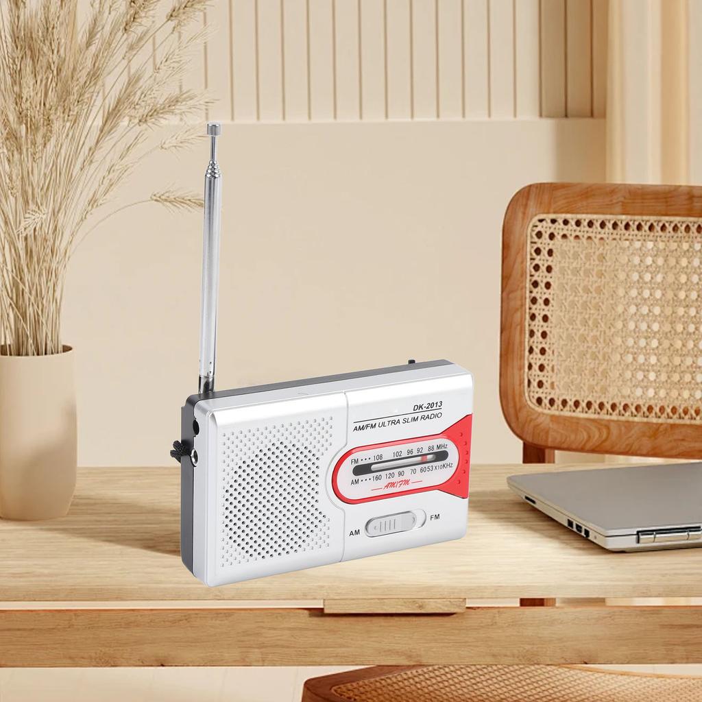 Portable Radio AM FM Battery Operated ket Transistor Radio with Spker and Hdphone for Home Outdoor