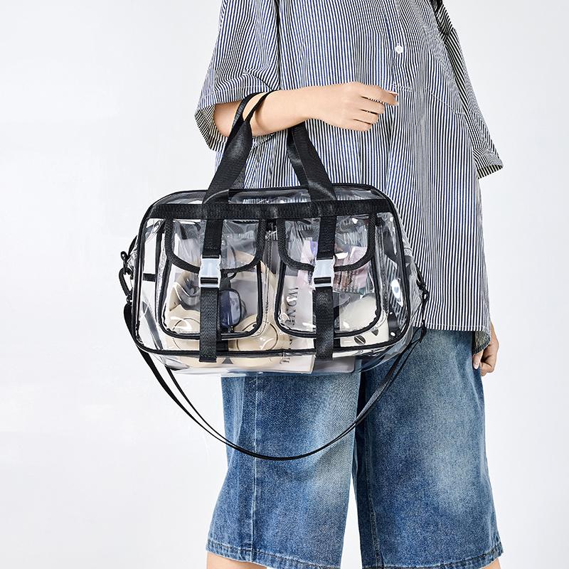 Прозрачная дорожная сумка женская большая вместительная сумка для йоги сумка для плавания