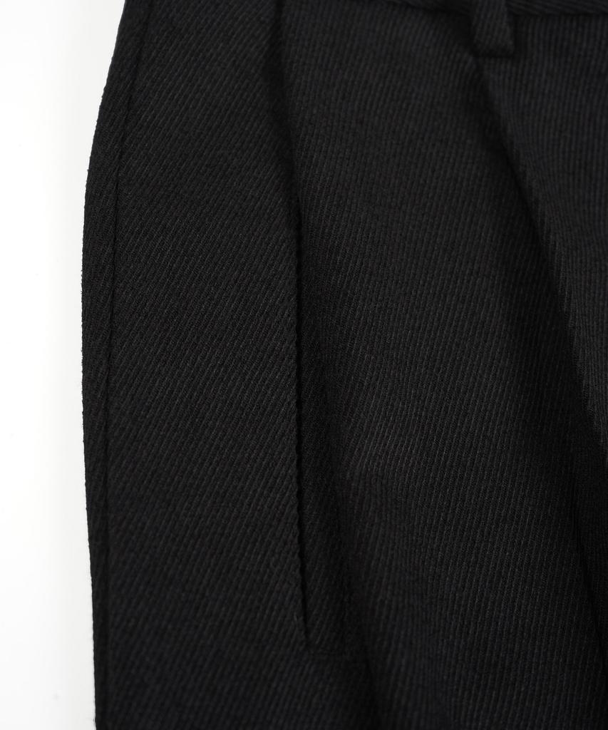 BIRBANTE Tapered Crop Setup Slacks - Black