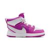 Кроссовки Air Jordan 1 Mid RM EasyOn PS Fire Pink Kids белые FQ1282-601