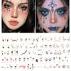 Halloween Face Eye Stickers Eye Liner Eyeshadow Temporary Stickers Stickers For Women Girls Halloween Costume Cosplay Apparel Accessories Party