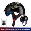 Безопасный Полушлем Шлем Летний Мотоциклетный Винтажный Harley Круизный Мужской и Женский Шлем для Электромобиля