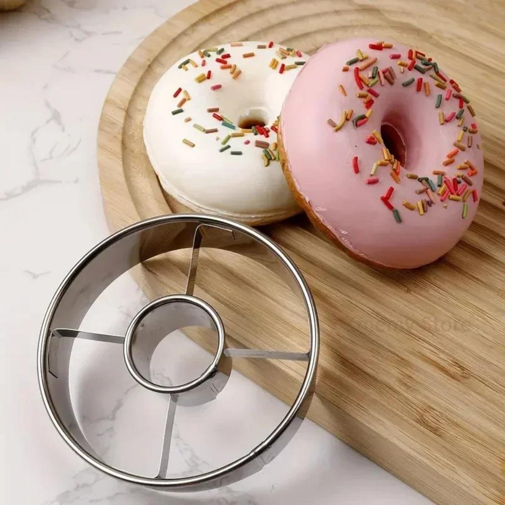 Rustproof Stainless Steel Donut Mold DIY Cookie Cutters Multi-purpose Bread Cutter  Pastry