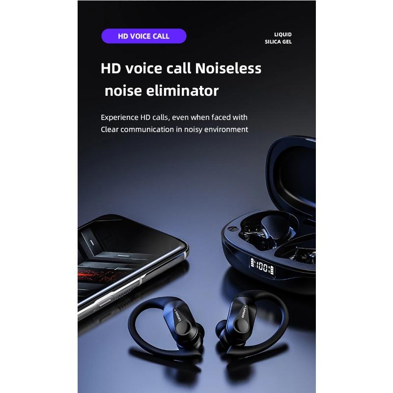 Беспроводные наушники Lenovo LP75 TWS Bluetooth 5.3 Hifi Стерео Наушники с шумоподавлением Игровые Спортивные Заушные с микрофоном Вкладыши