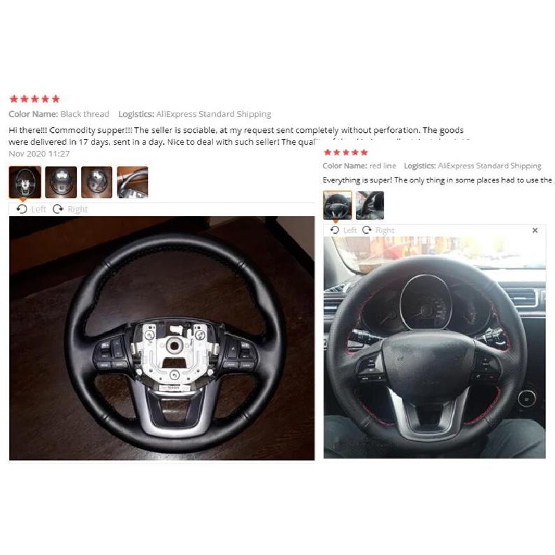 Custom Original Car Steering Wheel Cover For Porsche 911 997 Boxster 987 Cayman 2004-2010 Leather Braid For Steering Wheel Wrap