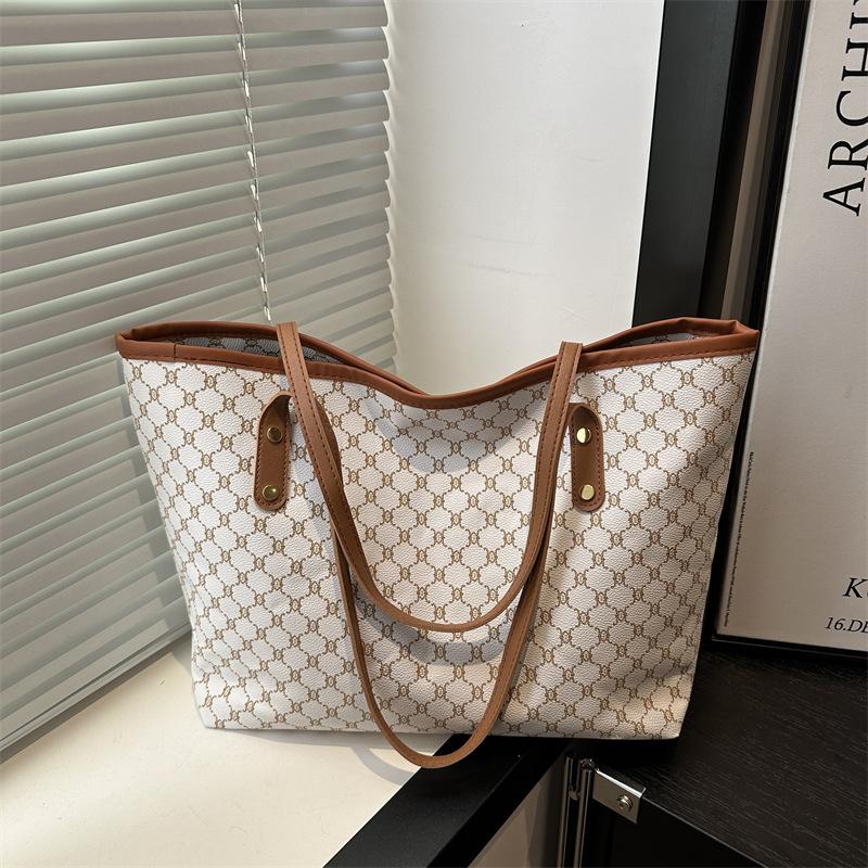 Вместительная сумка-тоут в стиле ретро для поездок на работу, женская новая высококачественная сумочка, красивая трендовая сумка на плечо, сумка подмышку