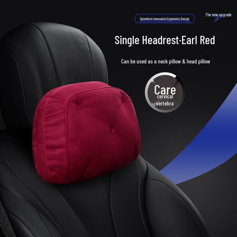 Фиолетовая подушка-подголовник и поясничная подушка с колокольчиком для BMW 5 серии 530Le Zotye T300/T600