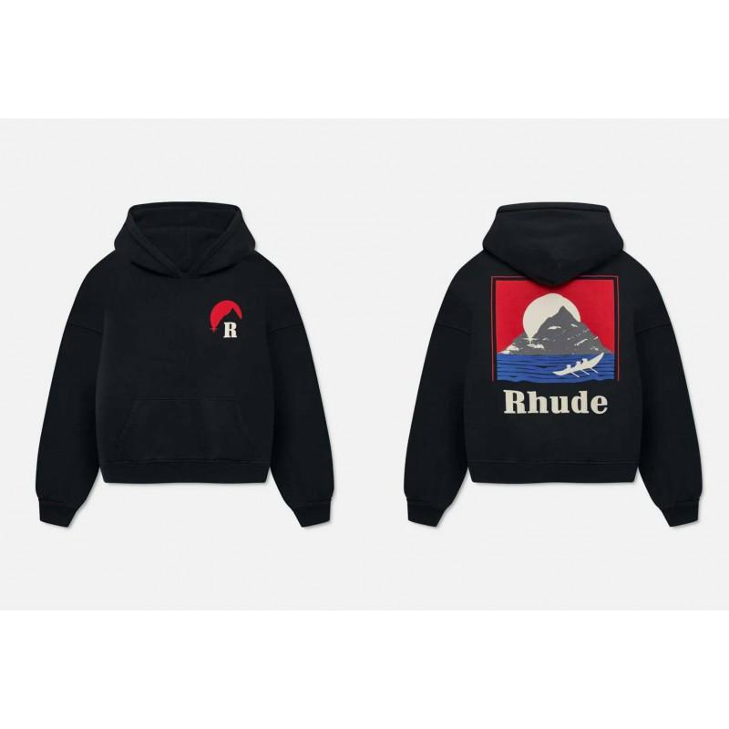 2025 Streetwear Hooded Sweatshirt With Geometric Letter Print Loose Fit Cotton Pullover Men Women