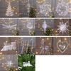 Clear Crystal Christmas Tree Pendants Acrylic Snowflake Piece Xmas Tree Hanging Ornaments  Gift