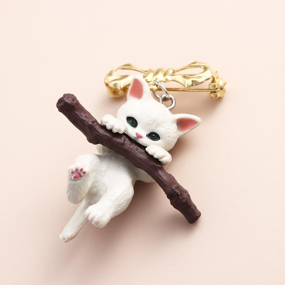Boys Gift Cartoon Design Girls 3D Cat Brooch Clothes Accessories Korean Style Badge Women Brooch