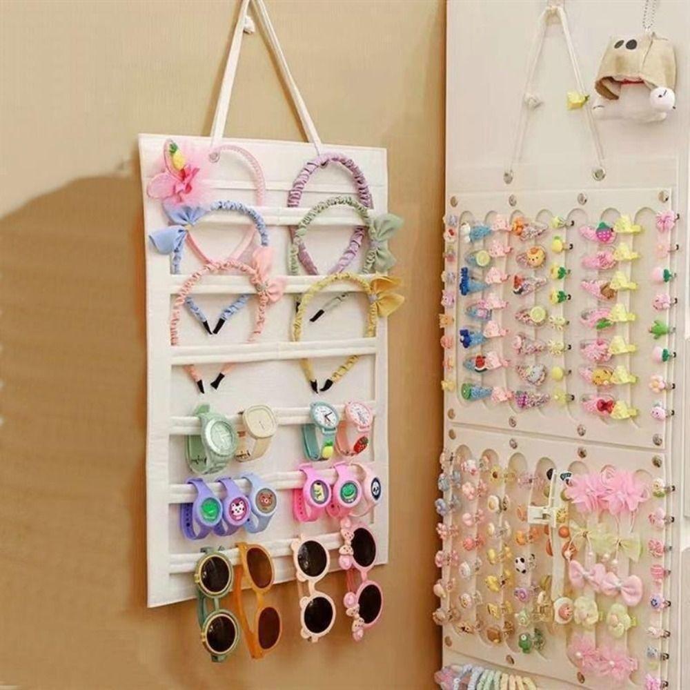 Large Capacity Headband Hanging Storage Space-Saving Hair Bows Organizer  Home Decoration
