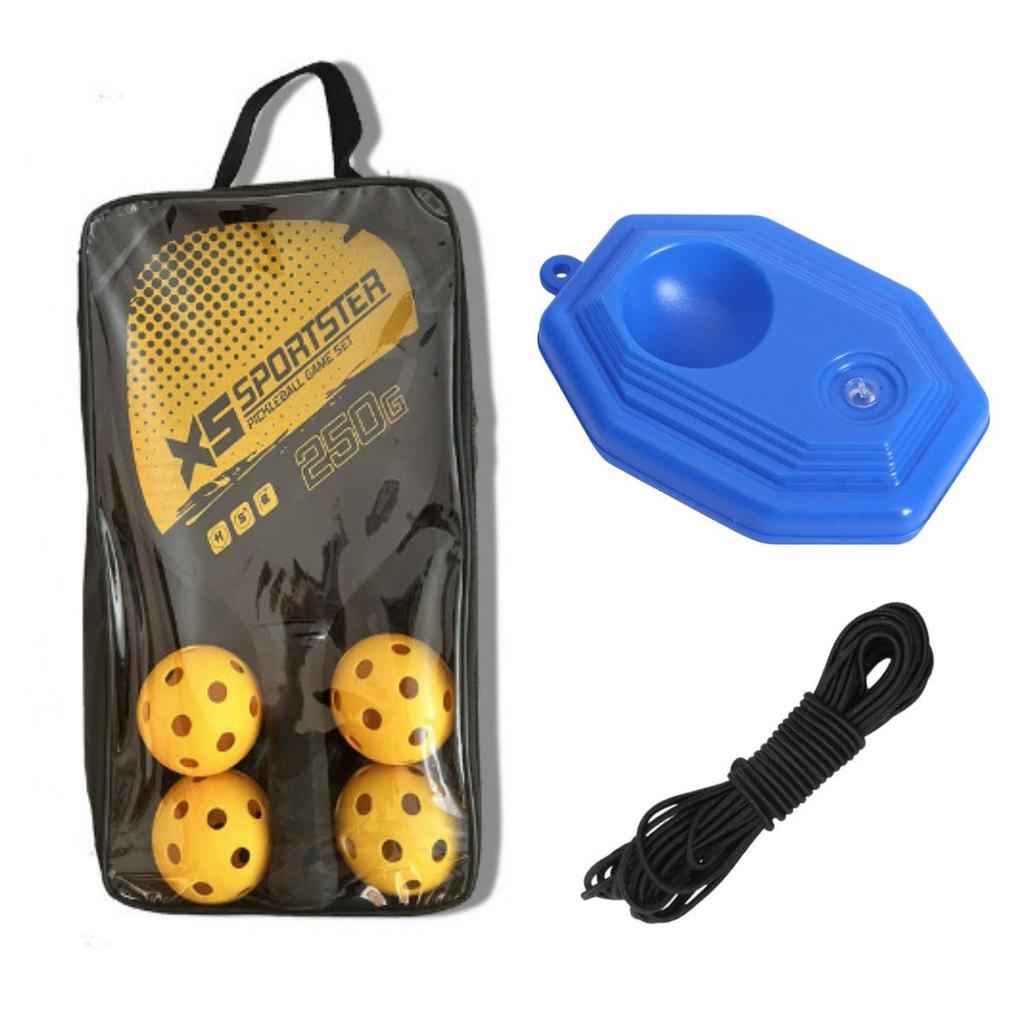 Набор для тренировок с пиклболом из тополя (ракетка и мяч) для фитнеса и занятий спортом на открытом воздухе