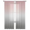Розово-серые градиентные тюлевые шторы для гостиной, спальни, вуаль, украшение для дома, прозрачная занавеска для балконной двери