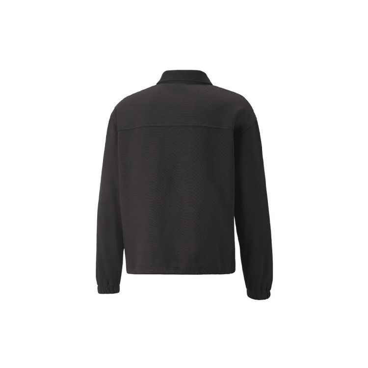 Puma Ami Paris Collaboration Embroidered Knit Zip-Up Collar Jacket Men Jacket Black 534066-01