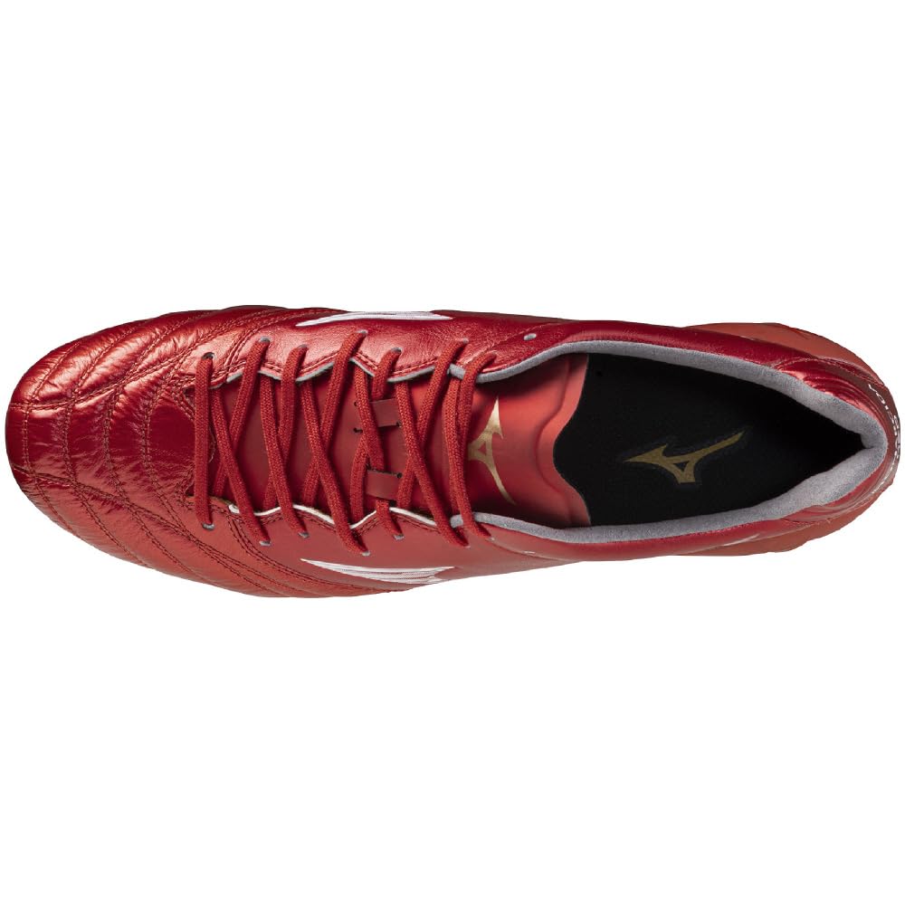 Футбольные бутсы Monarcida NEO 3 ELITE Club Wide Рубиново-красный x см 2E [Mizuno] - Активный отдых, Футбол, Посадка, Легкие, Белый, 26.0