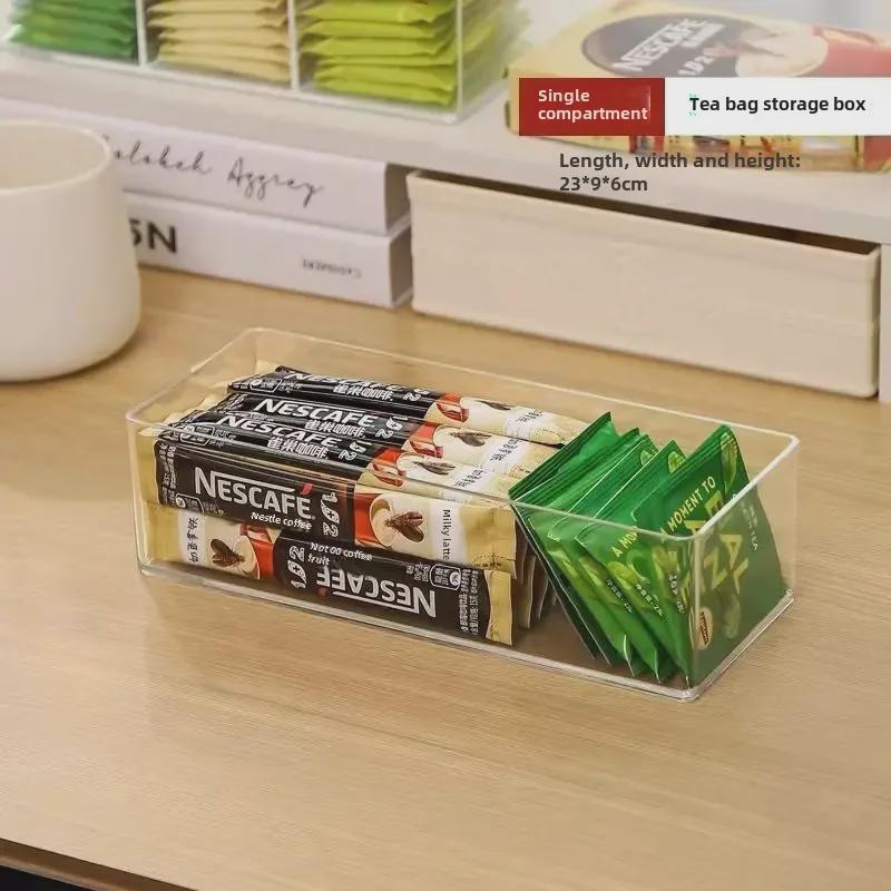 Настольная прозрачная крышка для закусок, чайных пакетиков, кофейных капсул - Бесплатная доставка