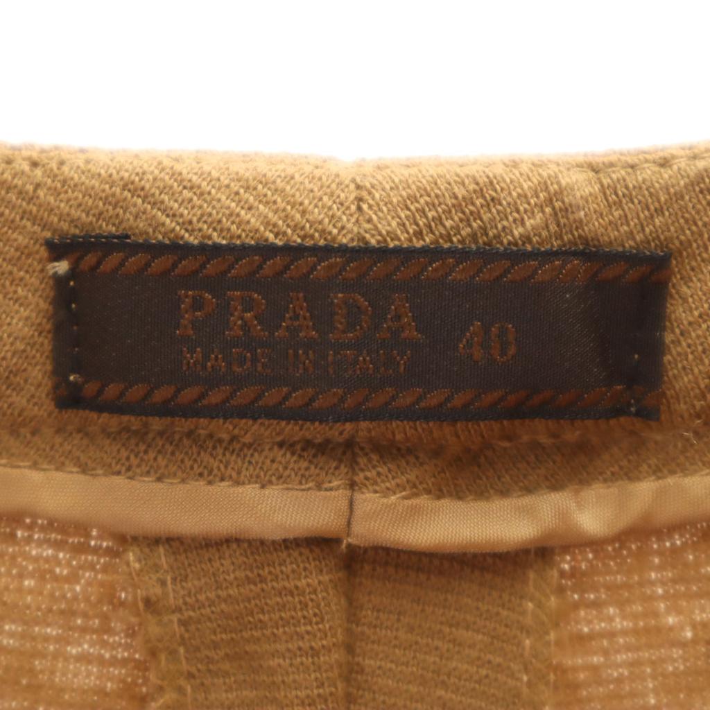 Prada Сделано в Италии Вязаные брюки 40 Коричневый Женские Б/У