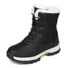 35-42 зимние женские большие размеры модные и мягкие теплые зимние сапоги уличные высокие хлопковые сапоги