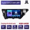 Автомобильный мультимедийный плеер Android 2 Din для Toyota Camry 8 2017-2019, головное устройство, стерео Carplay, GPS-навигация, BT, WIFI, 4 + 64 ГБ