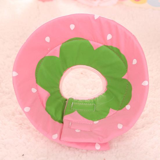 Ошейник для питомцев, мультяшный дизайн с принтом, хлопковый, против вылизывания, защитный круг против укусов для котенка