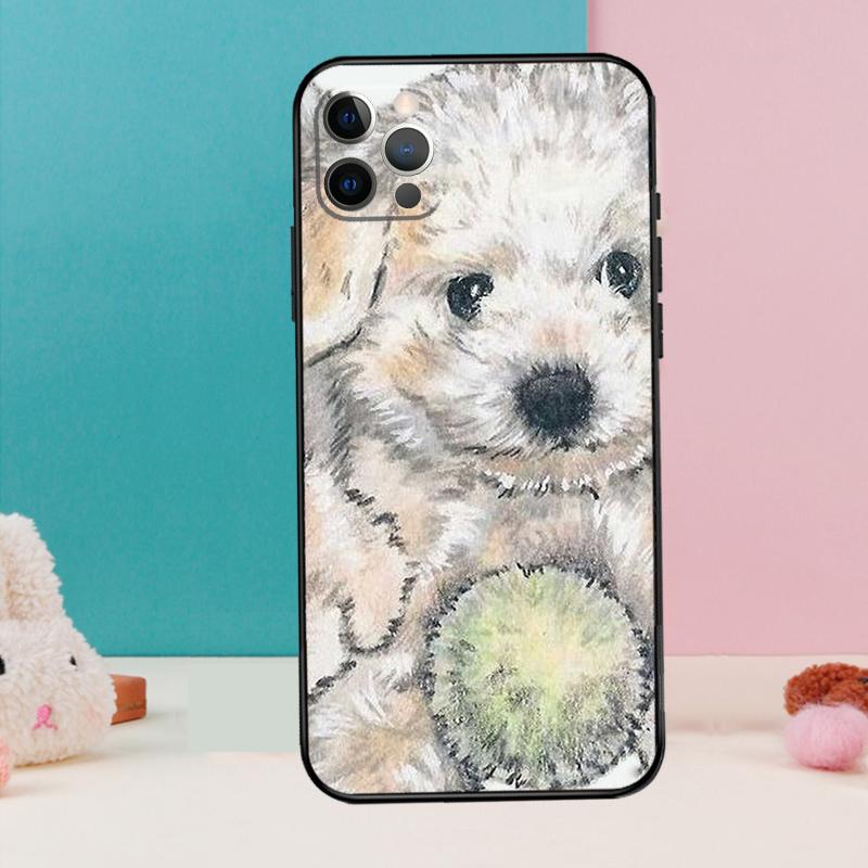 Чехол для телефона с изображением щенка породы Бишон Фризе для iPhone 17 Air 16 15 14 13 12 11 Pro Max 12 13 mini 15 16 Plus 16e Чехол Coque