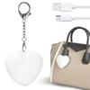 RONRYXA Bag Charm LED Light with Keychain Squeeze To Turn for Adults and Perfect for Finding Small Items In Your Outdoor and Bags & Clip, USB-C