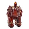 Elephant Statue Durable Resin Cute Elegant Attract Wealth Round Corner Elephant Decor for Home Bedroom Office