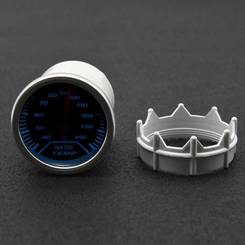 2" 52mm Universal Water Temp Gauge With Temperature sensor 40-140Celsius Car Temperature Meter Water Temp Joint Pipe Adapter 12V