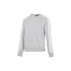 Logo Print Minimalist Stripe Sporty Crew Neck Pullover Sweatshirt Women Tops Grey HM7079