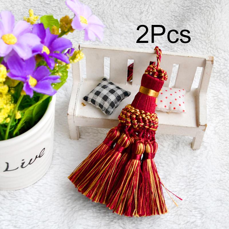 2 шт. украшения для одежды многофункциональные аксессуары для штор изящная окантовка края своими руками украшение шелковая кисточка пряжка для ключей