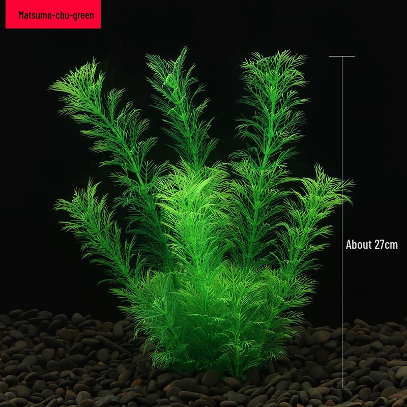 Plastic Aquatic Plants for Fish Tank Landscaping, Small Ornaments & Decorations, Sinking for Ecological Interior Landscape.