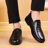 Casual Men's Cowhide Leather Shoes 2023 Autumn New Soft Sole Breathable Non Slip Leather Shoes