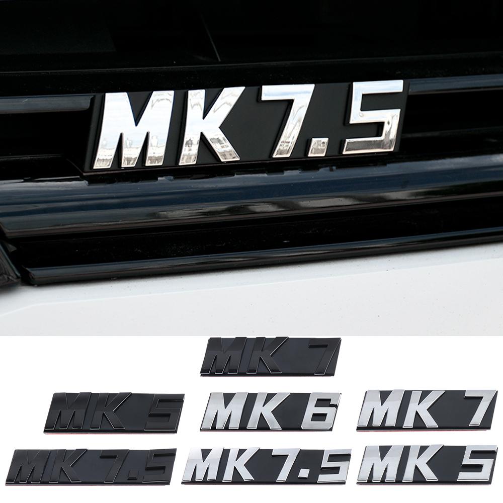VW MK5 MK6 MK7 MK7.5 Auto Emblem Accessories ABS Badge Front Grille Decoration Sticker Decals for Volkswagen Beetle Touran Jetta zk6