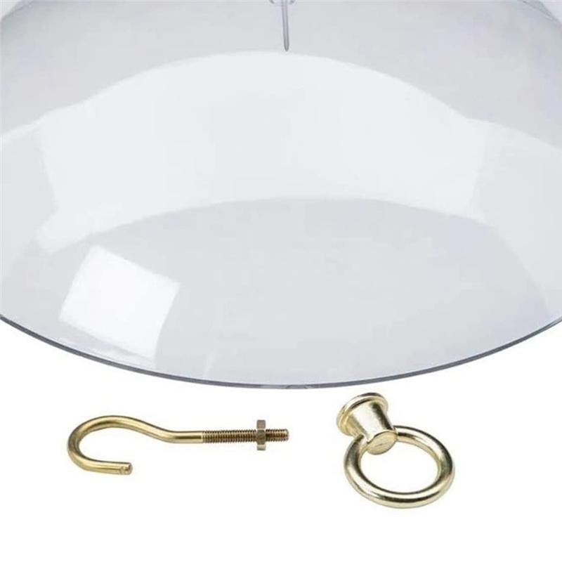 M-Modern-2PCS Anti-Squirrel Bird Feeders Protective Cover,Dome Protective Dome,Rain Protective Cover For Hanging Bird Feeders
