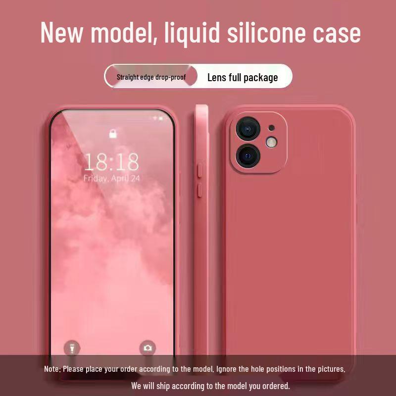Чехол для Apple iPhone 12 Mini - Однотонный, Дизайн Кубик Рубика, Полное Покрытие, Защита от Падений, Мягкий Корпус