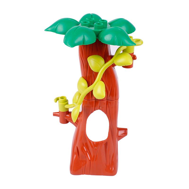 LEGO-Compatible Large Particle Plant Accessories: Trees, Flowers, Grass, and Cactus for Building Block Scenes
