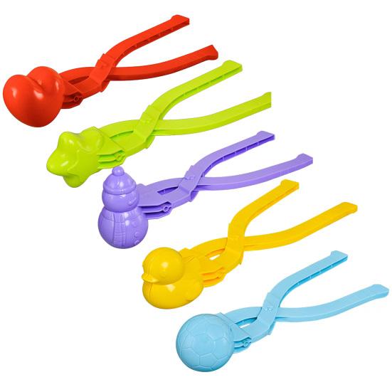 Snowball Maker Duck Snowman Heart Shape Snow Toy with Ergonomic Handle Winter Snowball Fight Maker Tool Clip