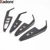 For KIA K7 Cadenza      Carbon Fiber Car Interior Window Lift Switch Button Panel Cover Trim Accessories
