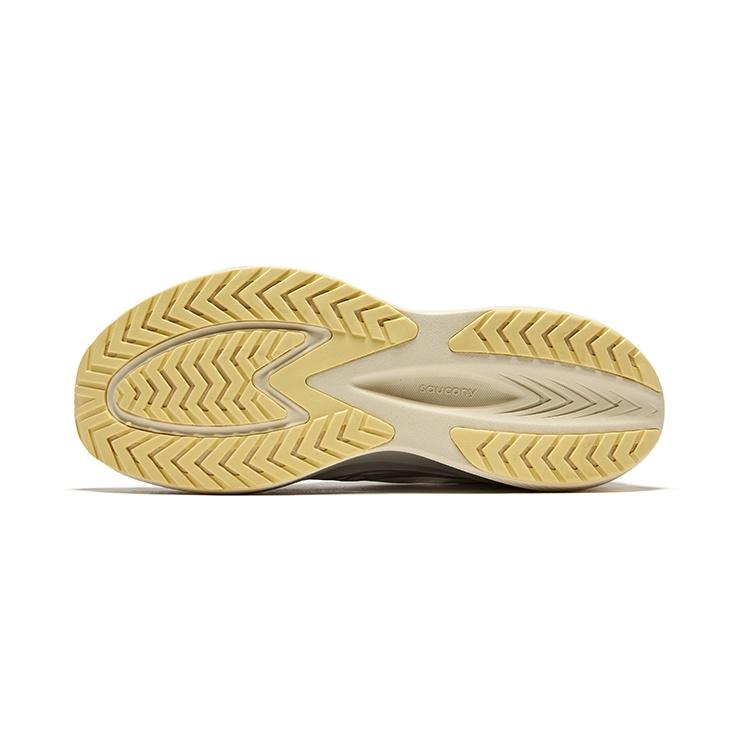 Saucony Low top Lightweight Training Cushioning Running Shoes Men's Beige Coffee Caffeine S28214-3