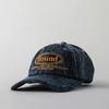 Human & Cat FFOUND WASHED VINTAGE DENIM BALL CAP / INDIGO BLUE