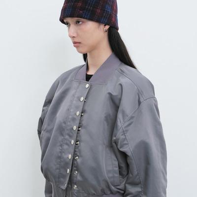 Шапка-бини YUNSE с вышивкой Hatch (Бордовая клетка)