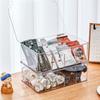 Clear Desktop Tea Bag & Coffee Organizer with Lid and Card Compartment