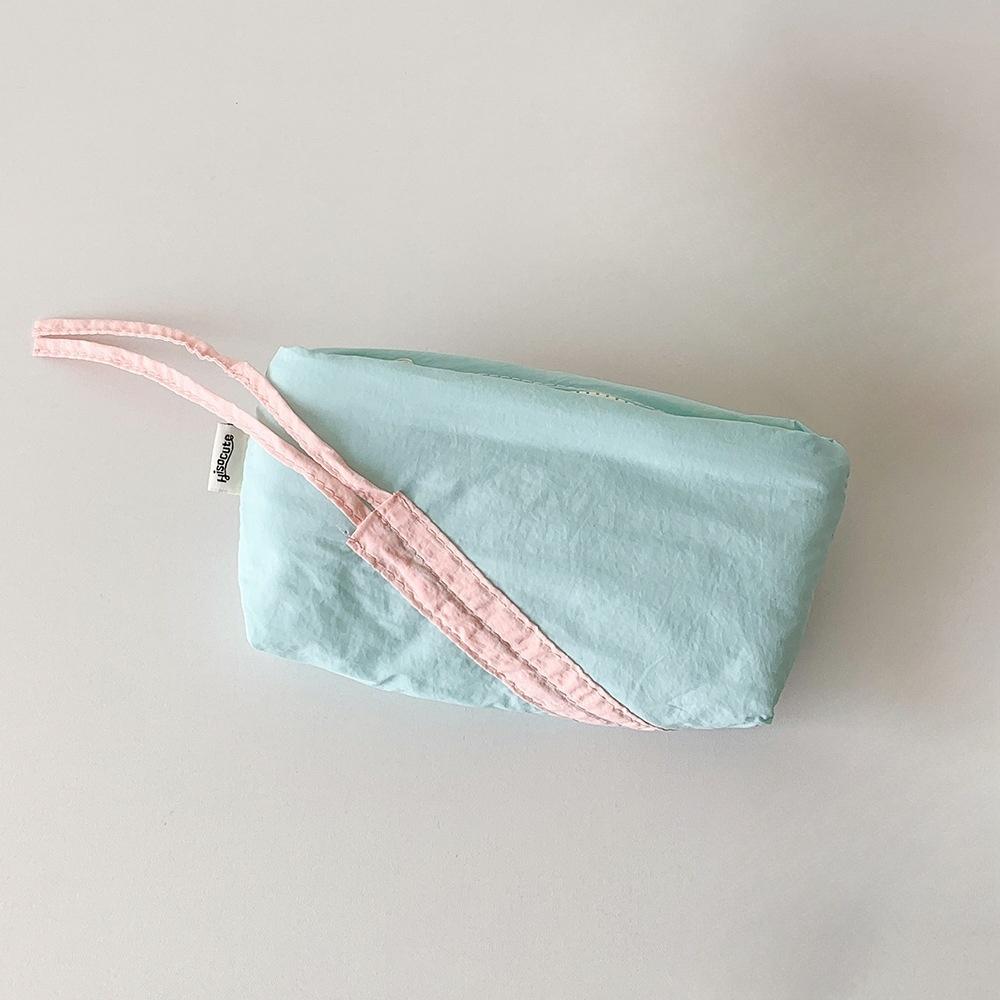 1 шт. Милый пенал с бантиком, Корейский милый стиль, Мягкий на ощупь, Чехол-органайзер для ручек для канцелярских принадлежностей, Студенческий школьный подарок