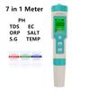 COM-600 7 в 1 PH TDS EC ORP Соленость S. G Temp Meter Тестер качества воды IP67 для питьевой воды, аквариумов PH-метр