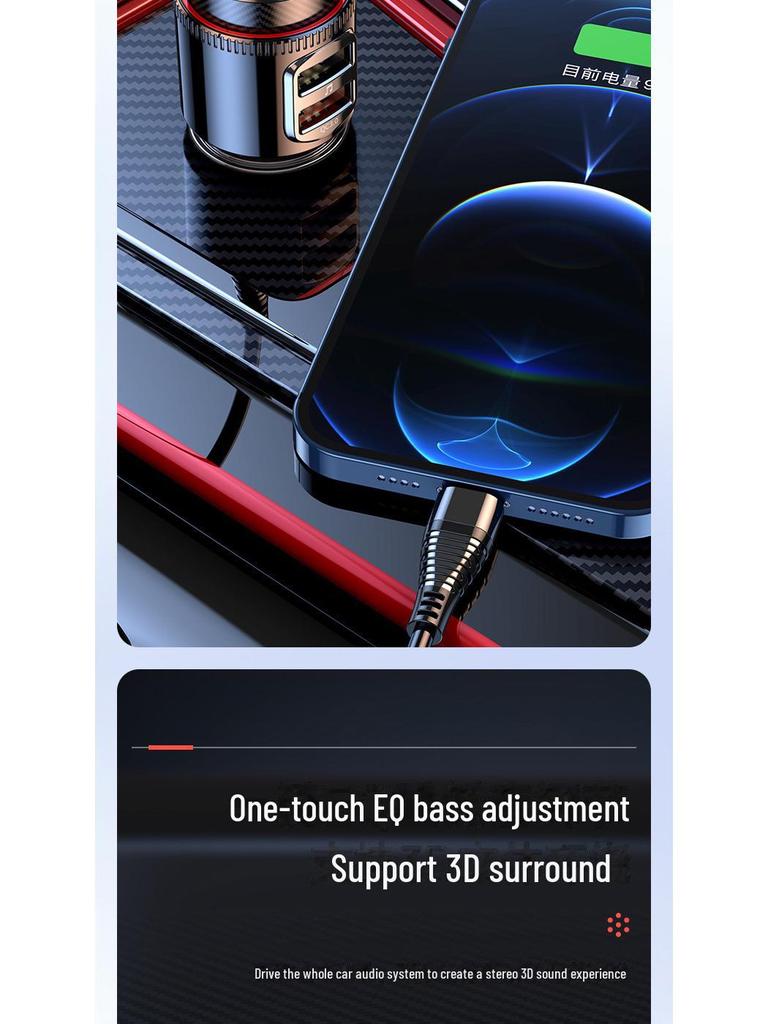 Автомобильный MP3-плеер T23 Bluetooth и FM-передатчик с многофункциональным гнездом прикуривателя